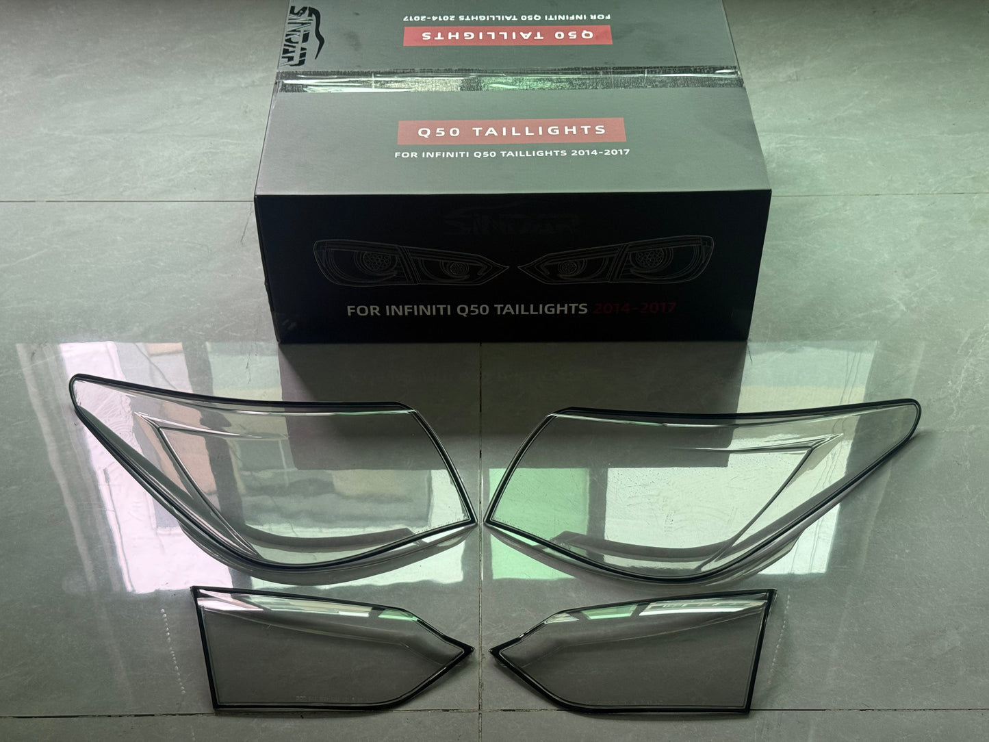 2013–2017 Infiniti Q50 Hawkeye Style LED Taillight Lampshade