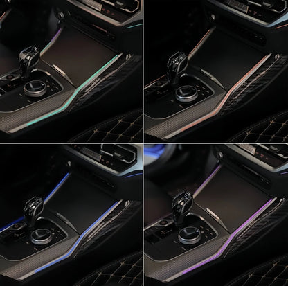 BMW 3 Series G20 / G28 Interior 64-Color LED Ambient Light Kit 16-Piece with Speaker Sound Hood 2020 - 2024