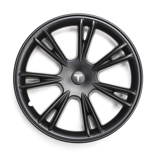 iCBL’s Tesla Model Y Wheel Covers Front & Rear Gemini Sport Style Matte and Gloss Black 2017-2024 (4PCS)