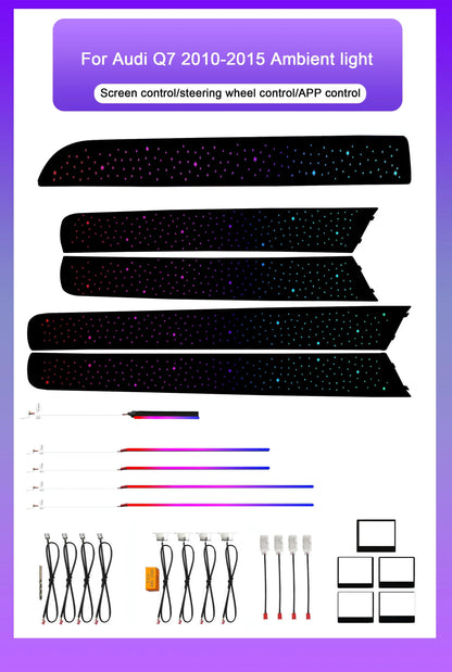 Audi Q7 Interior 64-Color Symphony LED Ambient Light Kit 2006 - 2015