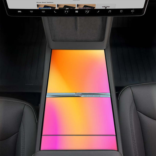 Heatwave Gradient | Tesla Center Console Wrap Kit | Model Y 2026