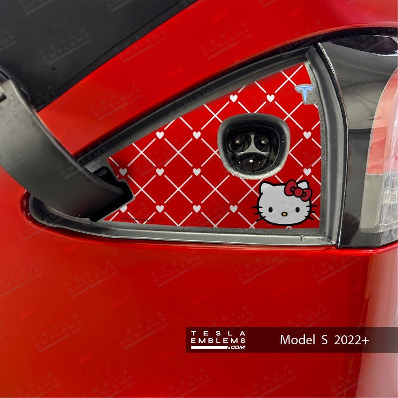 Hello Kitty Tesla Charge Port Wrap | Model S