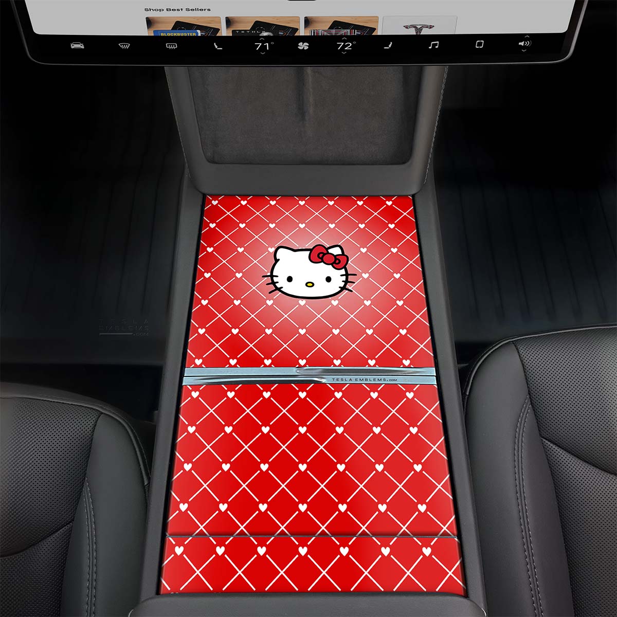 Hello Kitty | Tesla Center Console Wrap Kit | Model Y 2026