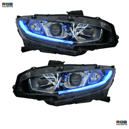 Honda Civic Multicolor Flow Series DRL Boards (2016-2021)