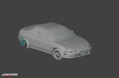Honda del Sol 3D Scan (1993-1998)