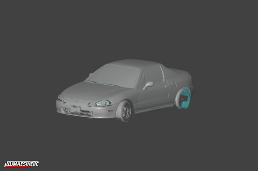 Honda del Sol 3D Scan (1993-1998)