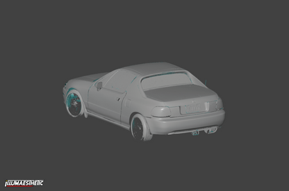 Honda del Sol 3D Scan (1993-1998)