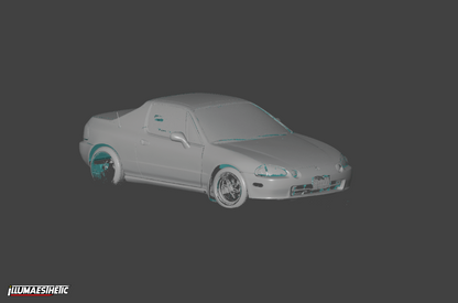 Honda del Sol 3D Scan (1993-1998)