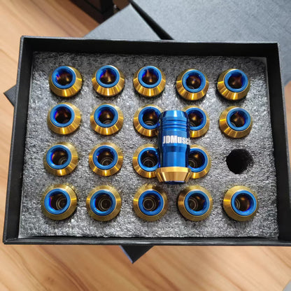 JDMuscle Titanium Lug Nuts 12x1.25 [Universal Fitment, Incl. 22+ WRX, 15-21 WRX/STI]