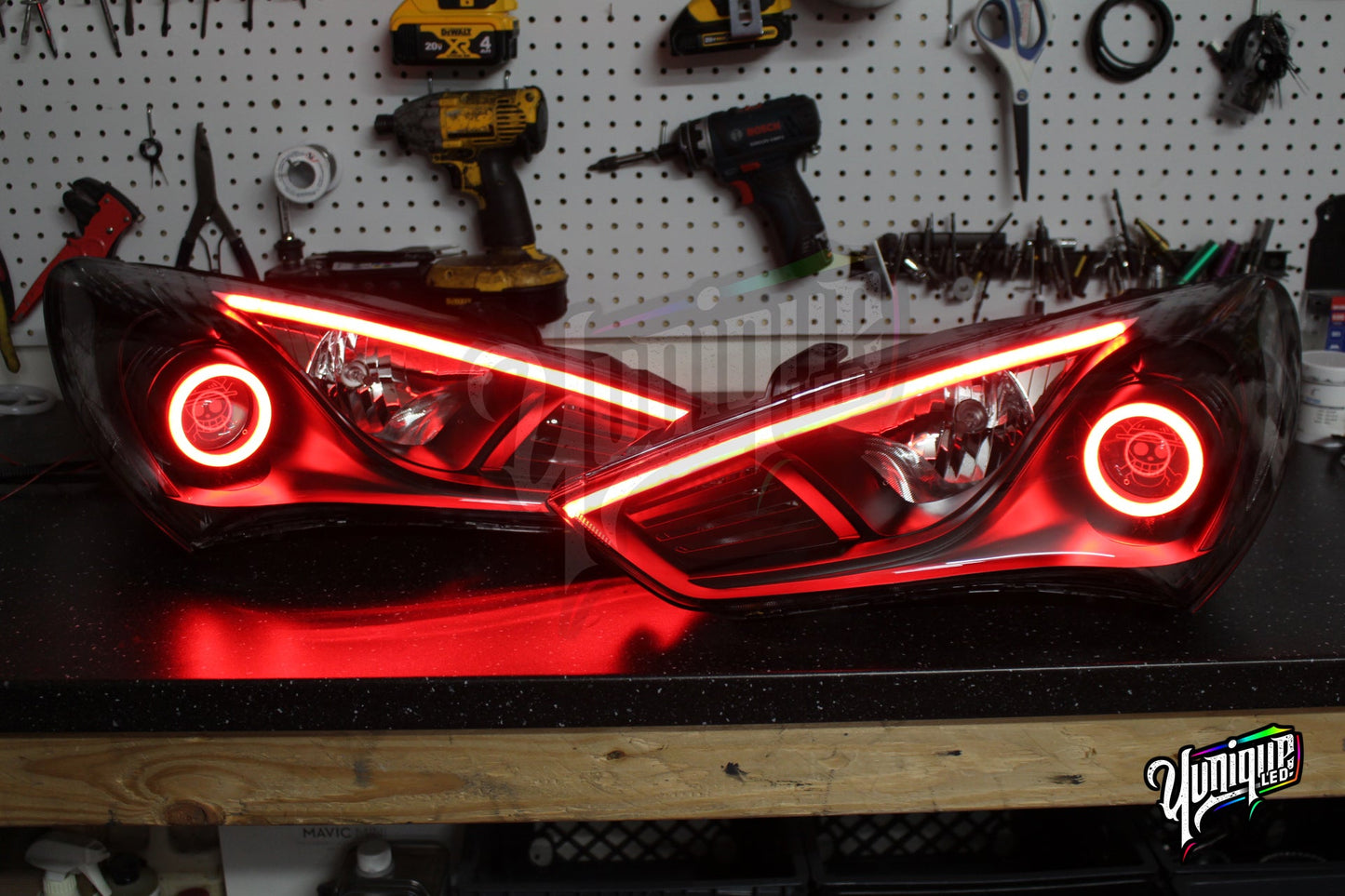 2013-2015 Hyundai Genesis Coupe BlueGhozt Stage 3 Headlights