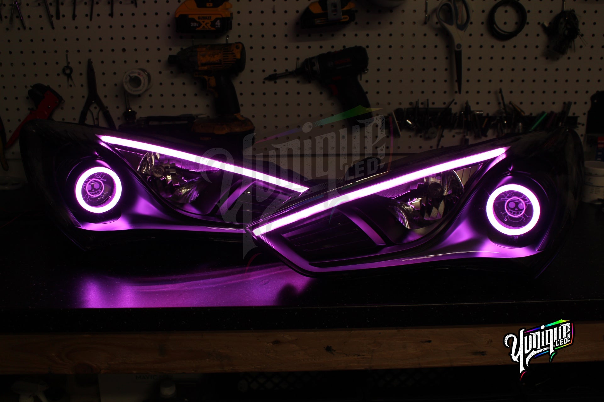 2013-2015 Hyundai Genesis Coupe BlueGhozt Stage 3 Headlights