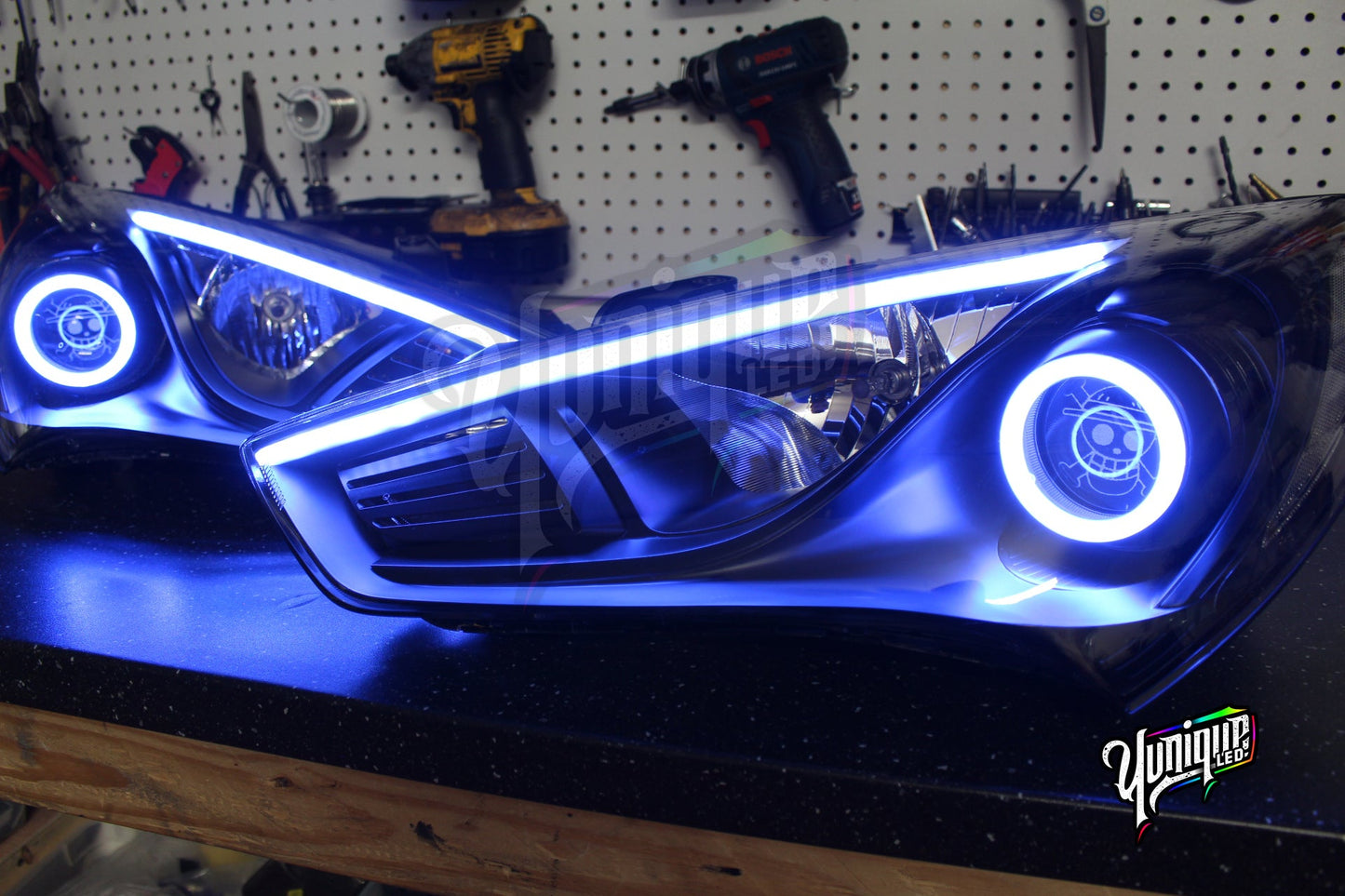 2013-2015 Hyundai Genesis Coupe BlueGhozt Stage 3 Headlights