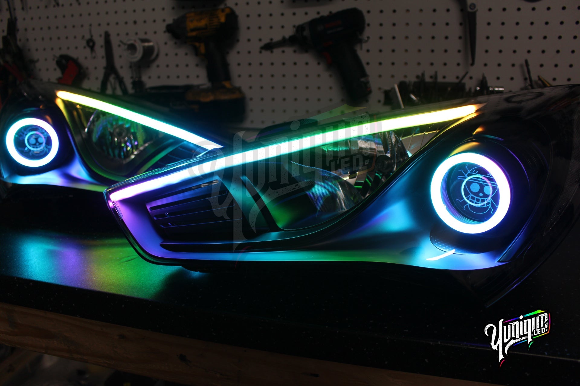 2013-2015 Hyundai Genesis Coupe BlueGhozt Stage 3 Headlights