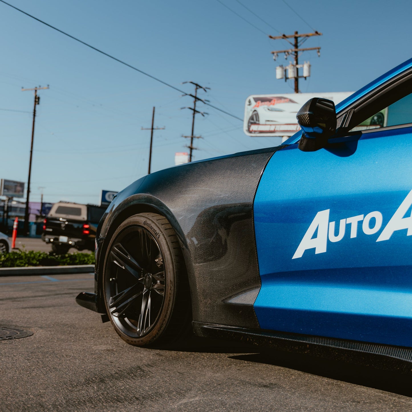2017-2025 Chevy Camaro ZL1 OEM Gloss Carbon Fiber Fenders