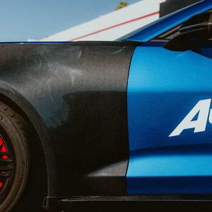 2017-2025 Chevy Camaro ZL1 OEM Gloss Carbon Fiber Fenders
