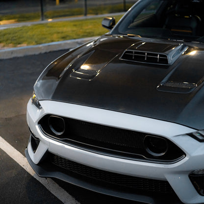 2021-2022  Ford Mustang MACH 1 Double Sided Type-OE Carbon Fiber Hood
