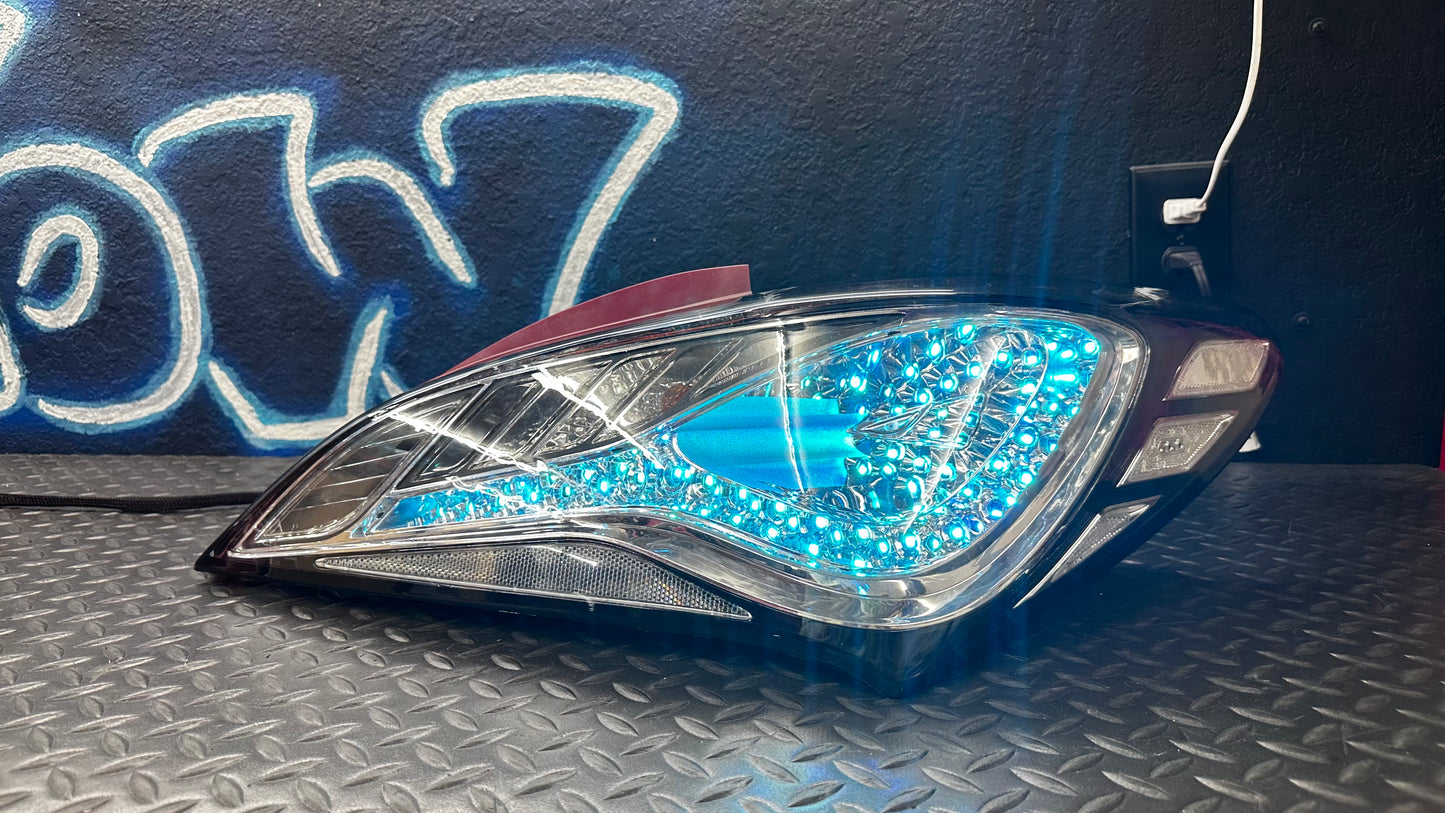 2010-2016 Hyundai Genesis Coupe RGB Clear Tail Lights