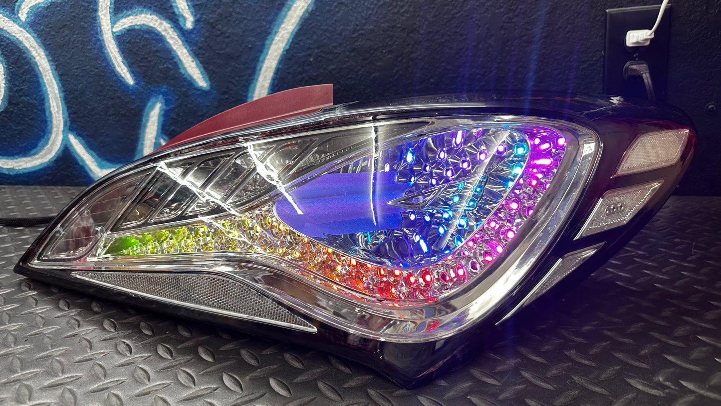 2010-2016 Hyundai Genesis Coupe RGB Clear Tail Lights