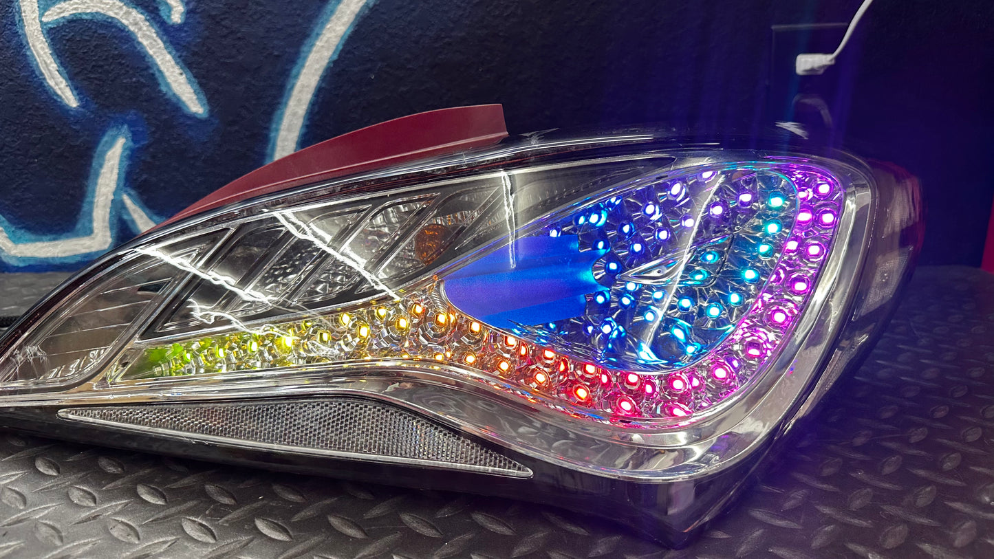 2010-2016 Hyundai Genesis Coupe RGB Clear Tail Lights