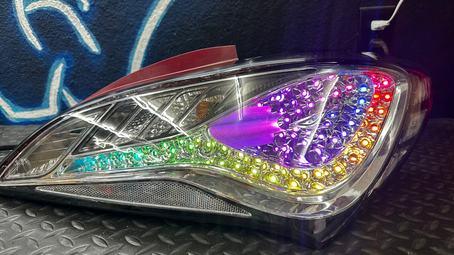 2010-2016 Hyundai Genesis Coupe RGB Clear Tail Lights