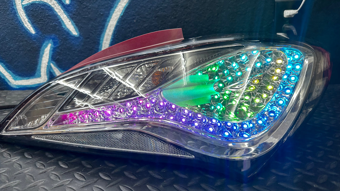 2010-2016 Hyundai Genesis Coupe RGB Clear Tail Lights
