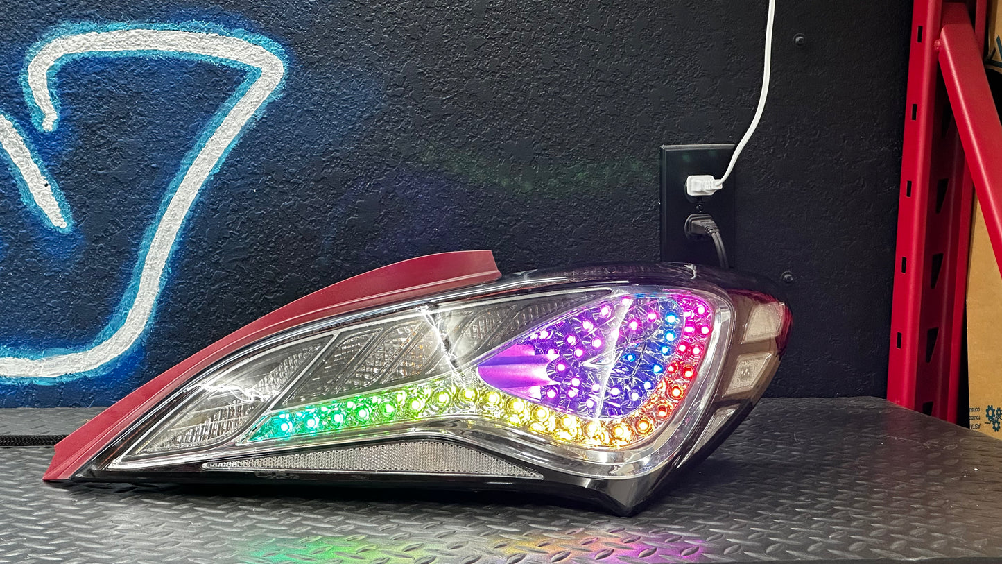 2010-2016 Hyundai Genesis Coupe RGB Clear Tail Lights