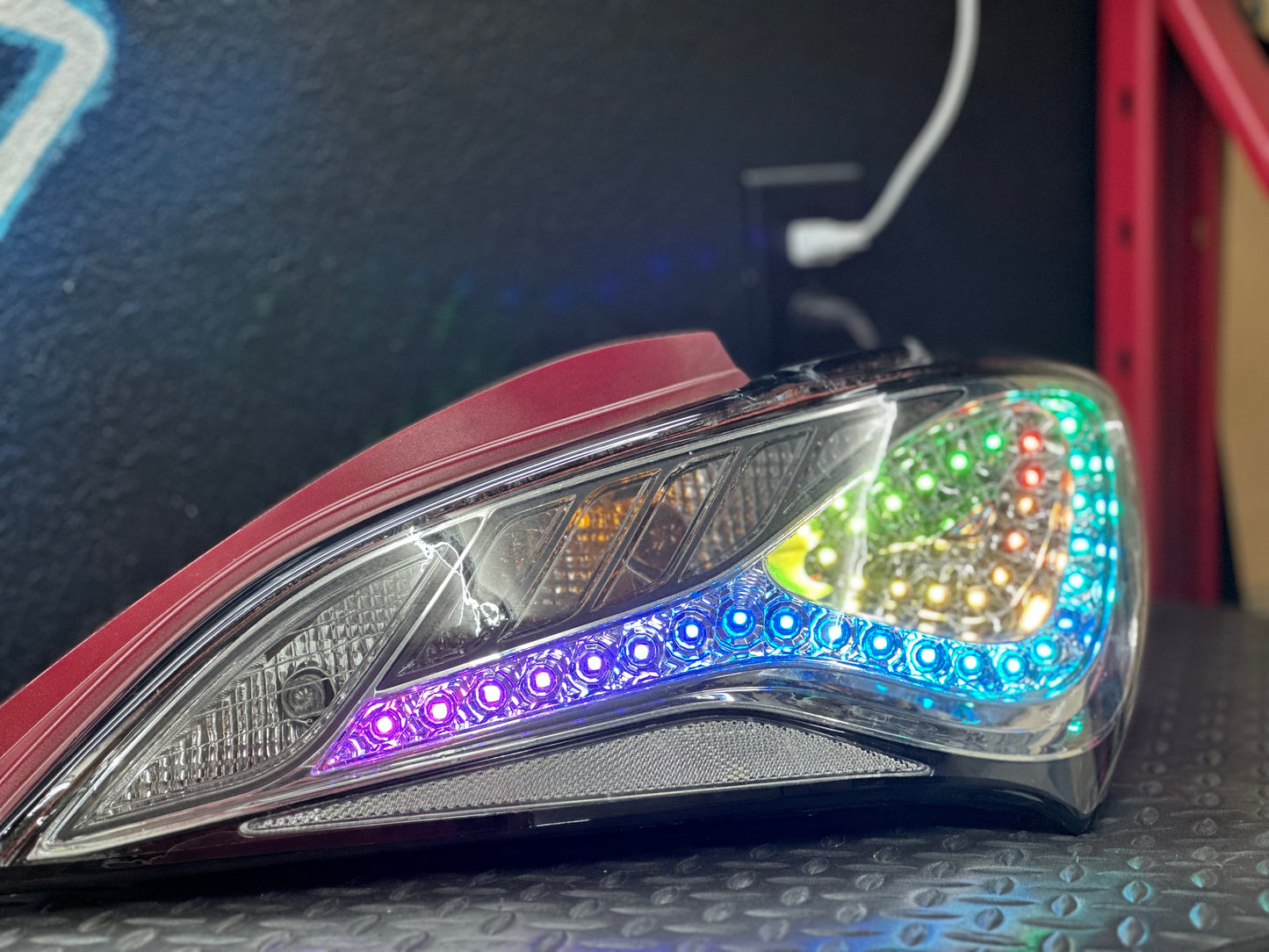 2010-2016 Hyundai Genesis Coupe RGB Clear Tail Lights
