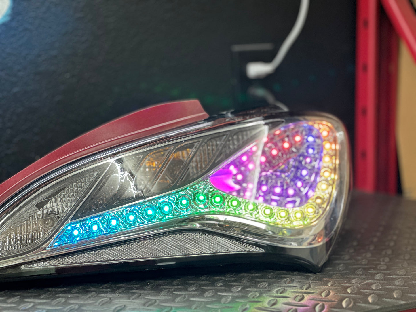 2010-2016 Hyundai Genesis Coupe RGB Clear Tail Lights