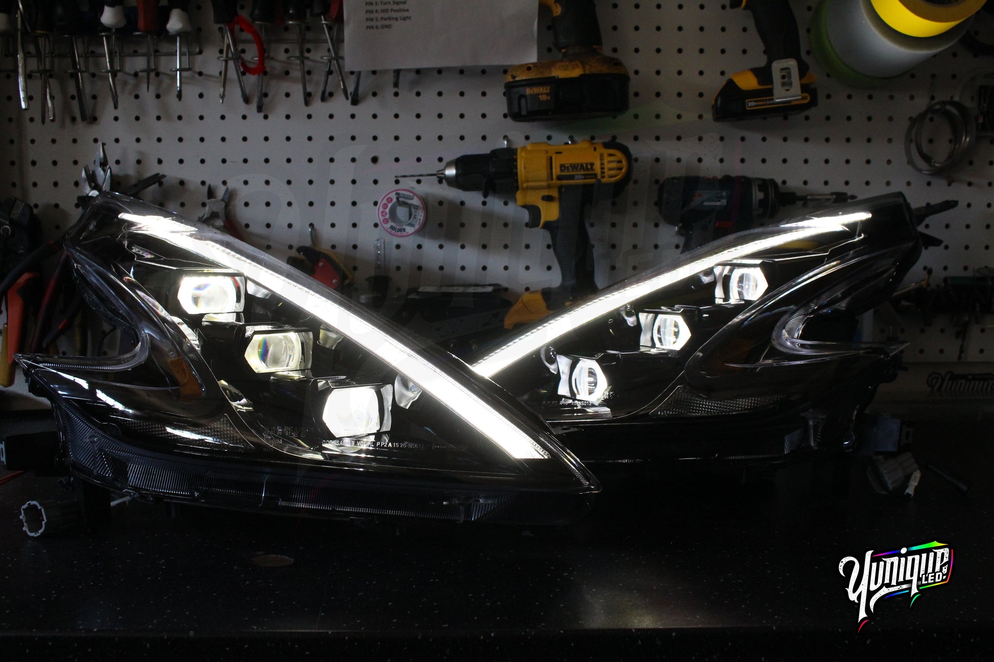 Nissan 370Z Stage 3 BlueGhozt XB LED Headlights (Pair)