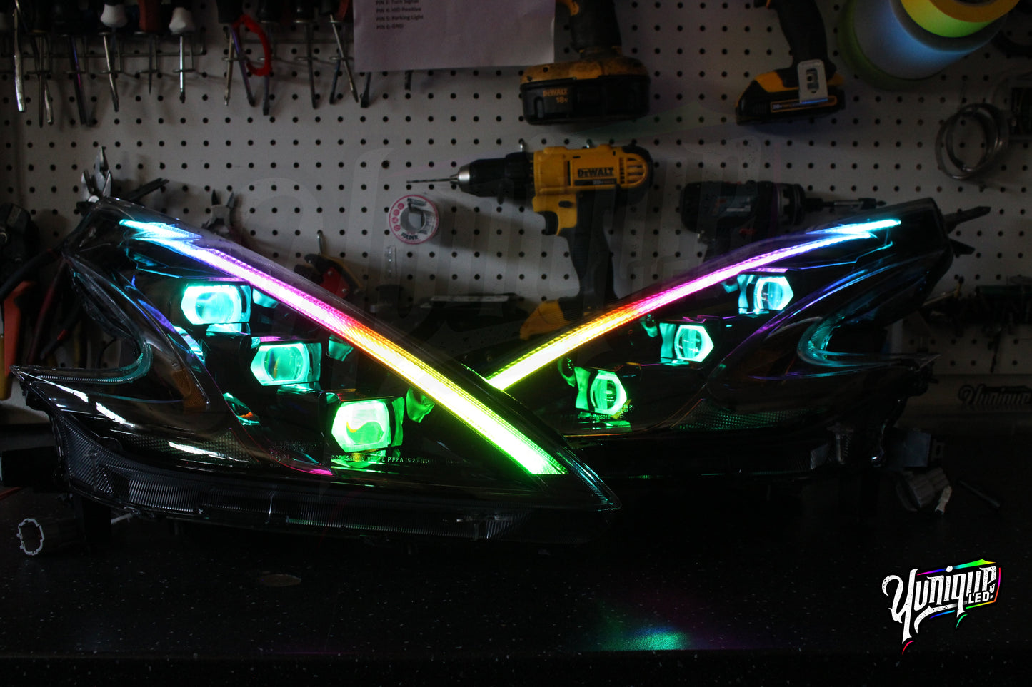 Nissan 370Z Stage 3 BlueGhozt XB LED Headlights (Pair)