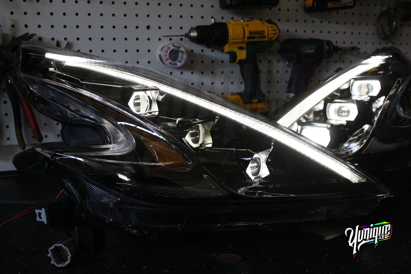 Nissan 370Z Stage 3 BlueGhozt XB LED Headlights (Pair)