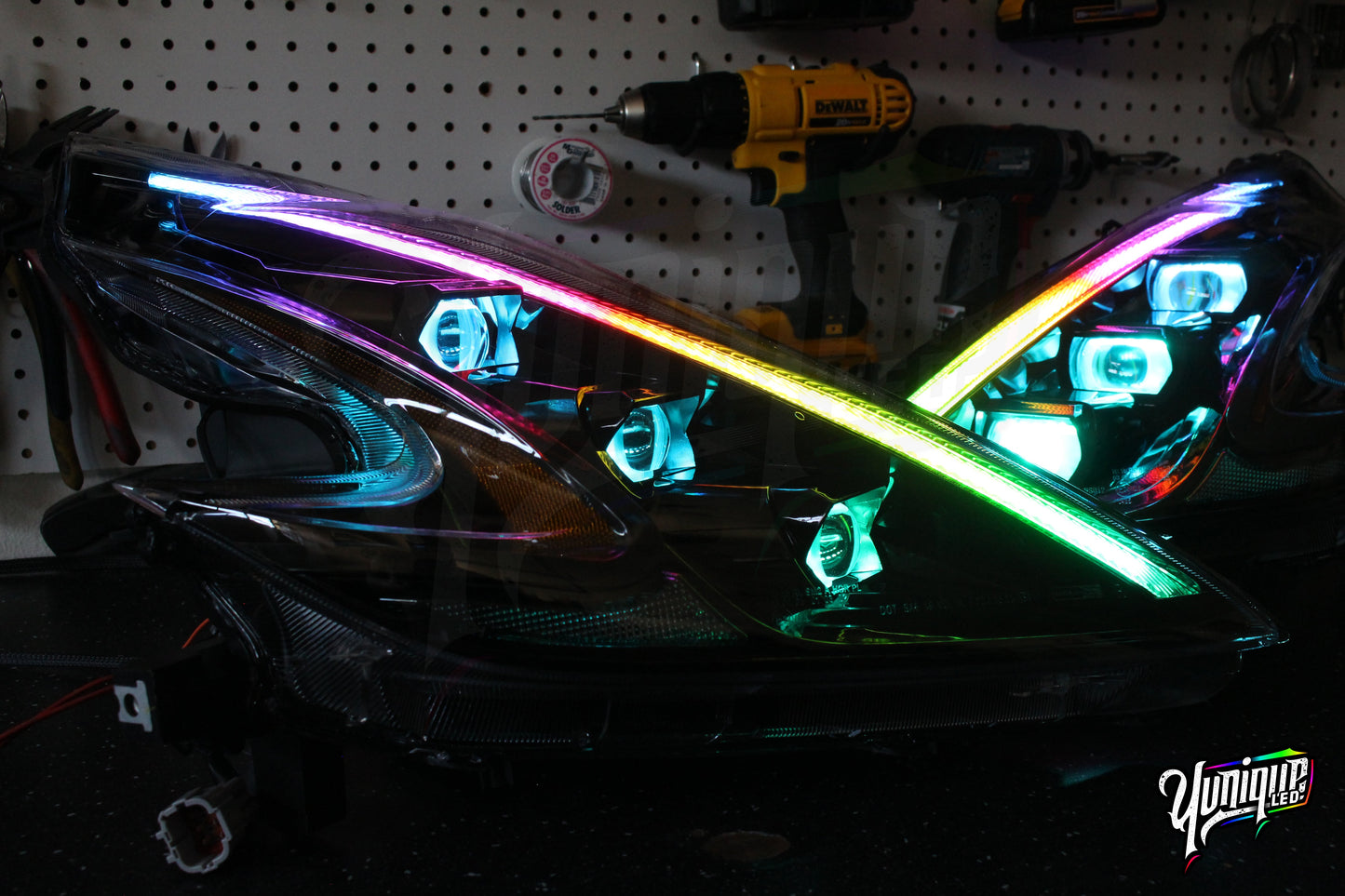 Nissan 370Z Stage 3 BlueGhozt XB LED Headlights (Pair)