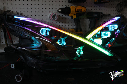 Nissan 370Z Stage 3 BlueGhozt XB LED Headlights (Pair)