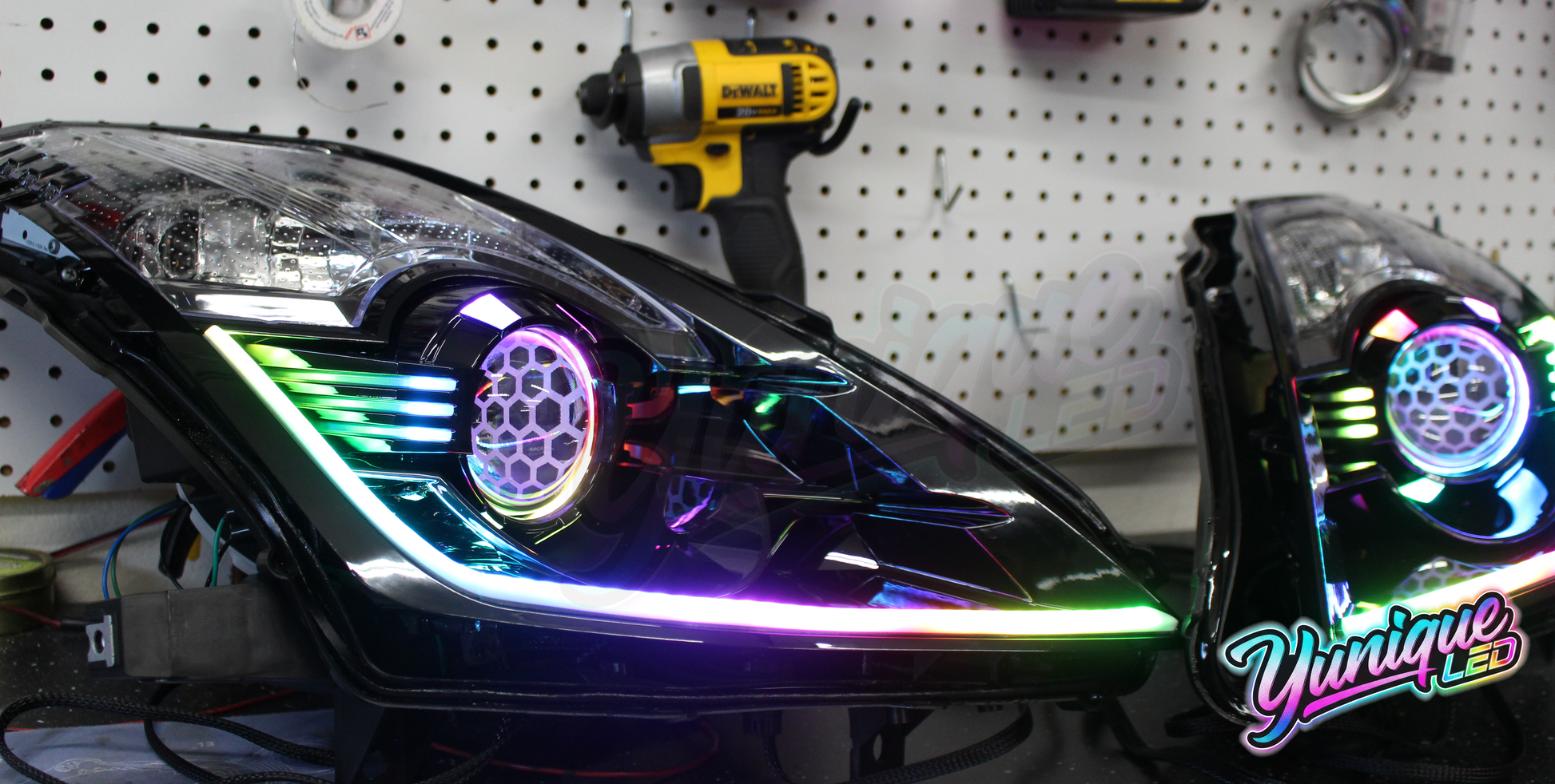 2003-2009 Nissan 350Z BlueGhozt Iron Man Headlights