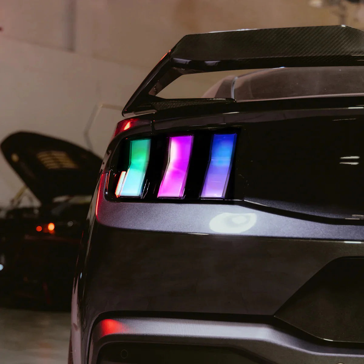 2024+ Ford Mustang Clear RGB tail lights