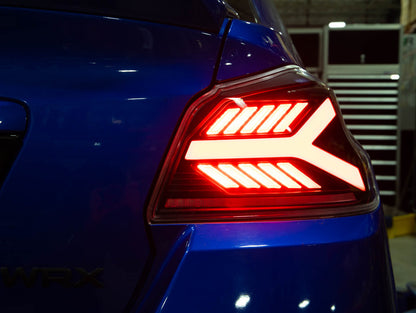 OLM Y-Spec LED Taillights (Smoke Lens  Red Optic) - 2015-2021 WRX / STI