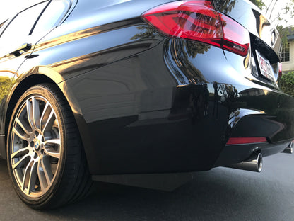BMW Carbon Fiber Rear Bumper Splitter Extensions Gloss Wet (Plain)