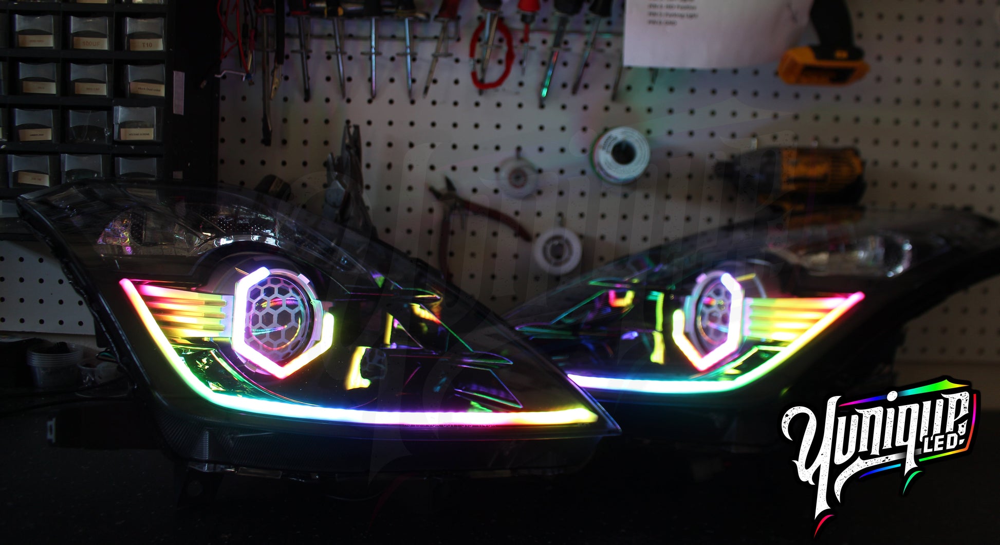 2003-2009 Nissan 350Z BlueGhozt Hex Stage 3 Headlights