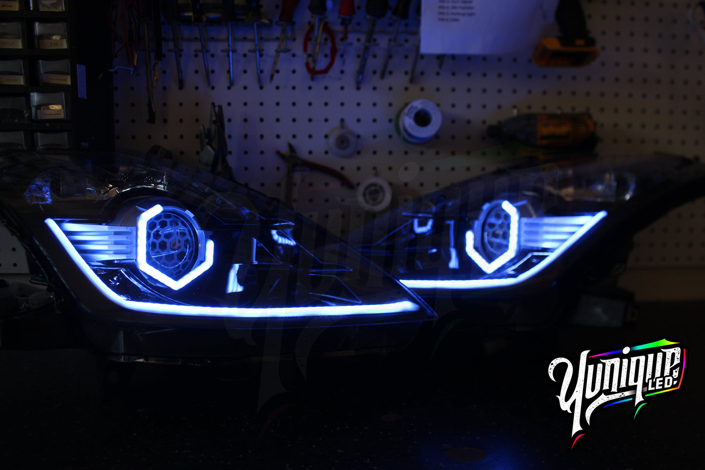 2003-2009 Nissan 350Z BlueGhozt Hex Stage 3 Headlights