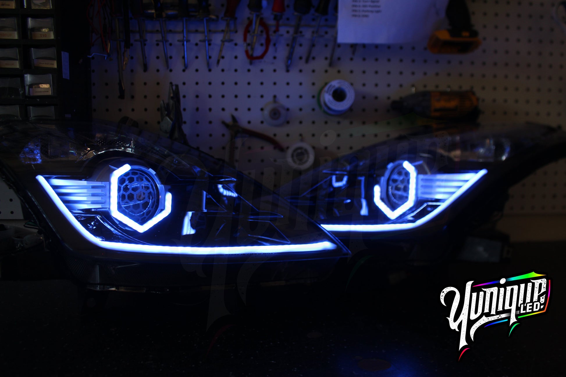 2003-2009 Nissan 350Z BlueGhozt Hex Stage 3 Headlights