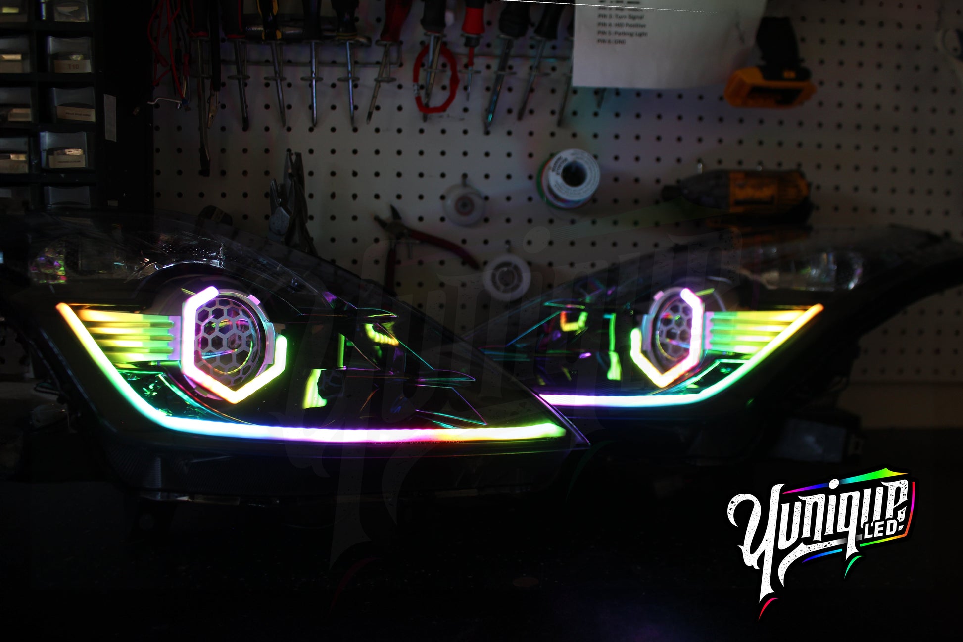 2003-2009 Nissan 350Z BlueGhozt Hex Stage 3 Headlights