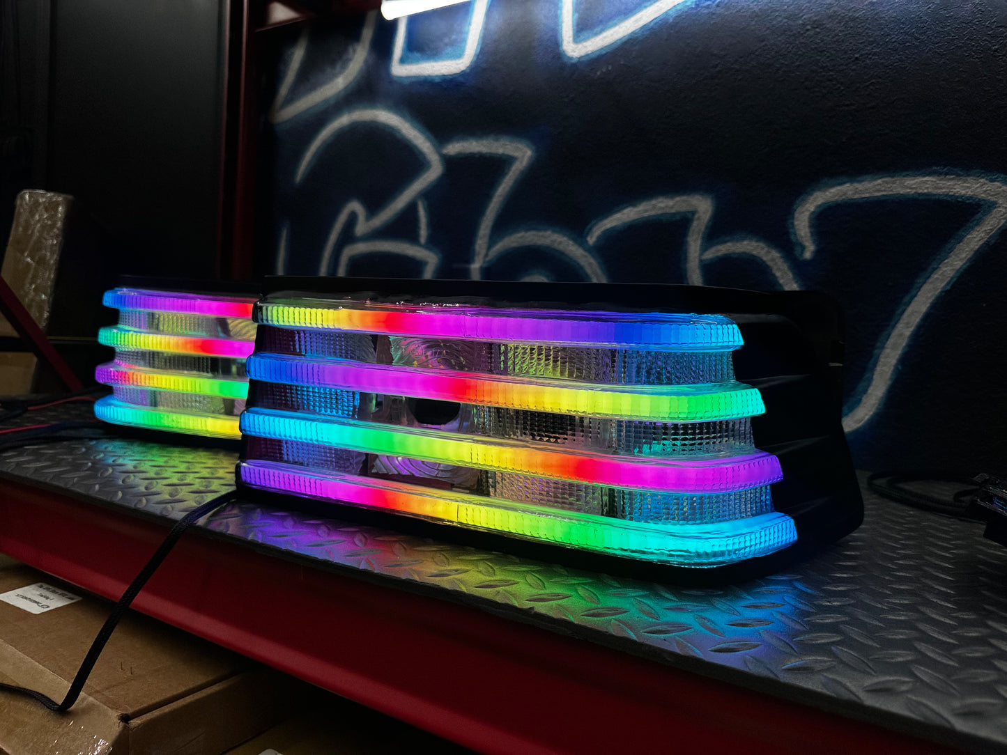NTXGLOW RGB tail lights (90 - 98 Mercedes SL-class R129)
