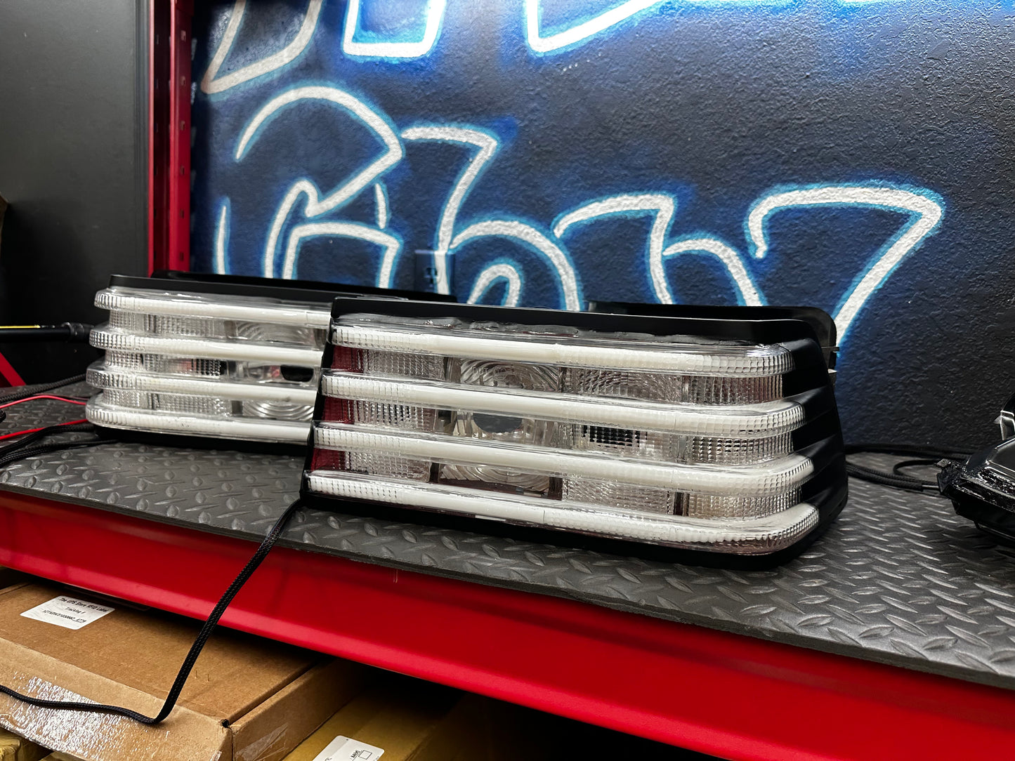 NTXGLOW RGB tail lights (90 - 98 Mercedes SL-class R129)