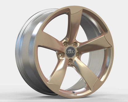 Set of Audi Forged "Rotor" Style Wheels