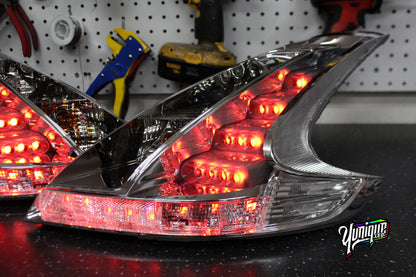 Nissan 370Z BlueGhozt Clear JDM Tail Lights