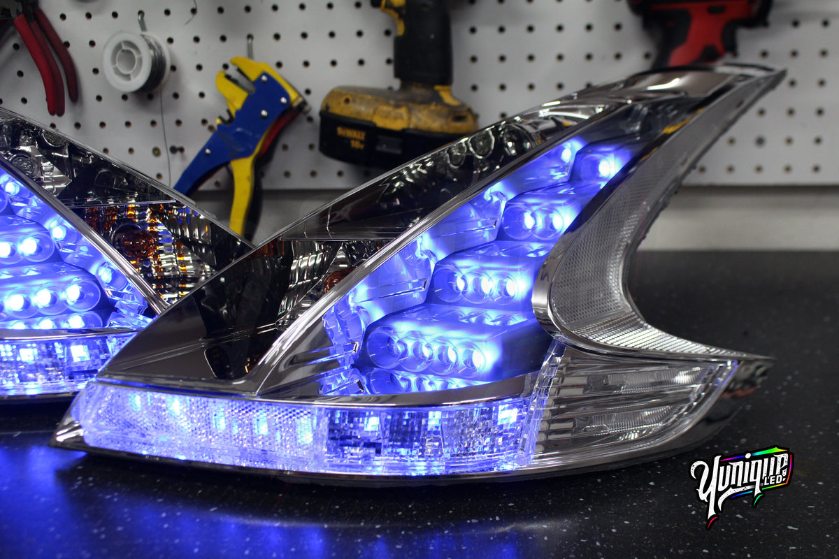 Nissan 370Z BlueGhozt Clear JDM Tail Lights