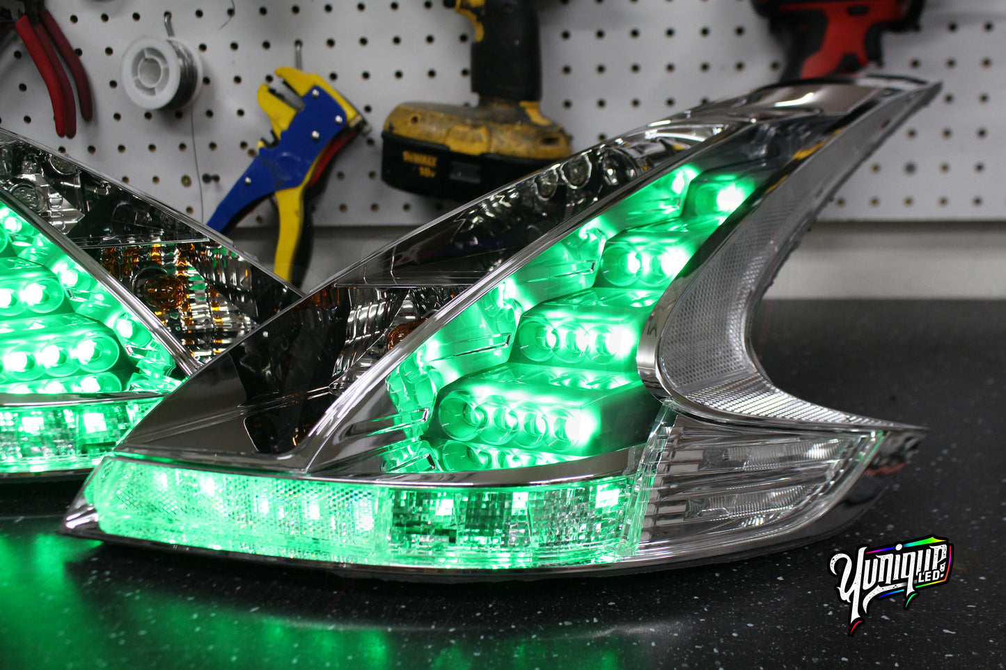 Nissan 370Z BlueGhozt Clear JDM Tail Lights