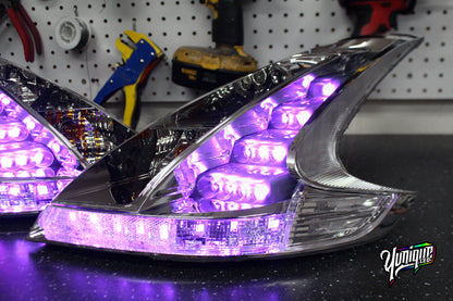 Nissan 370Z BlueGhozt Clear JDM Tail Lights