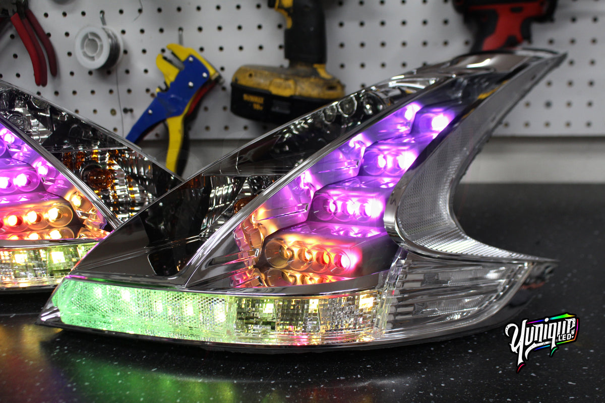 Nissan 370Z BlueGhozt Clear JDM Tail Lights