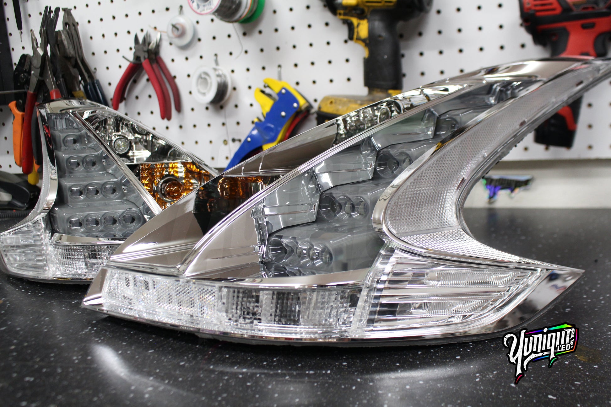 Nissan 370Z BlueGhozt Clear JDM Tail Lights
